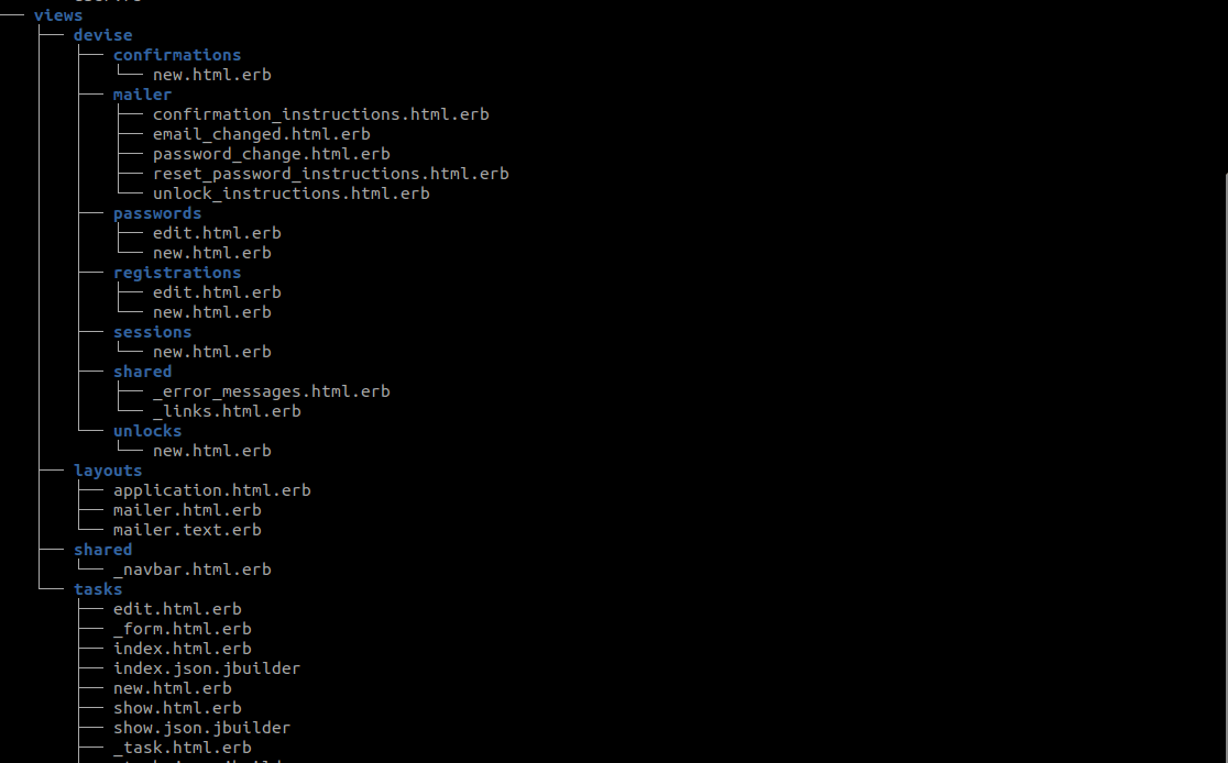 Devise folder structure