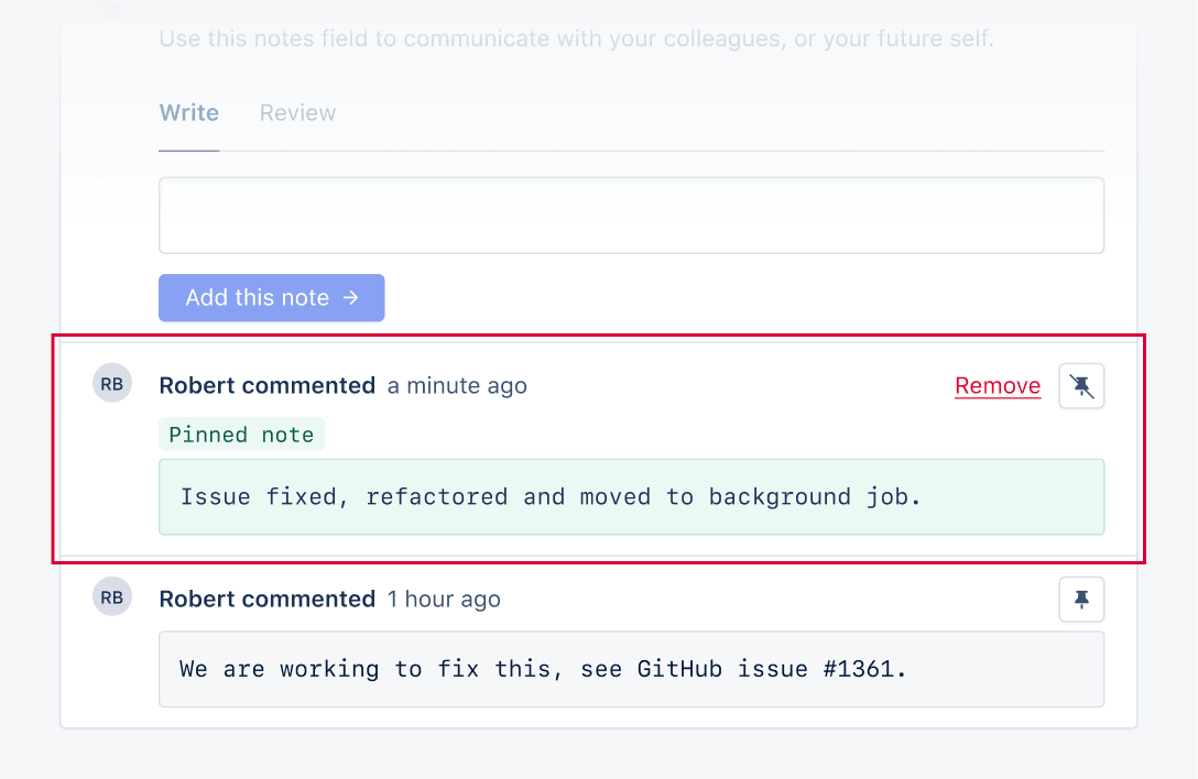 The re-designed Error Overview